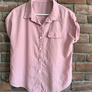 Pink Women's Button-Up Shirt